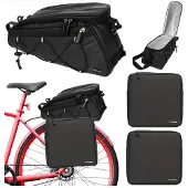 Trizand Fahrradtasche 25516 für Gepäckträger Schwarz