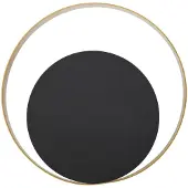 Mauro Ferretti Wandleuchte Shuttle E14 25x8x25 cm gold schwarz