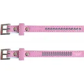 Freedog Leatherette With Diamonds Hundehalsband