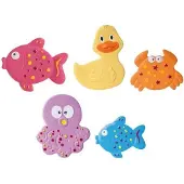Canpol Babies Mini maty kąpielowe 5 szt. - Kolorowy Ocean