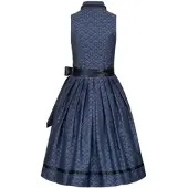 Nübler Dirndl NÜBLER "Midi Dirndl Caro", Damen, Gr. 44, EURO, blau, Obermaterial: 50% Polyester PES. 50% Viskose CV., Kleider Dirndl