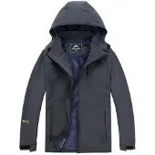 Merkloos Wasserdichte, thermische Ski- und Snowboardjacke mit Fleece-Futter