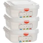 Denox Gastronorm 1/6 H65 Mm Aufbewahrungsbox 1.1l 3 Einheiten