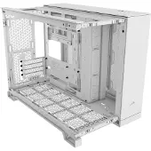 Corsair 2500D AIRFLOW, Midi Tower, PC, Weiß, ATX, Stahl, Kunststoff, Gehärtetes Glas, Gaming