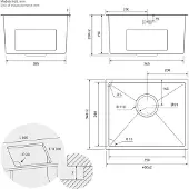 ML-Design Küchenspüle mit Ab- und Überlaufgarnitur, Silber, aus Edelstahl