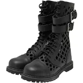 Brandit Bikerboot Uni Phantom Grid Boots schwarz Basics, Geschenke Leder EU44