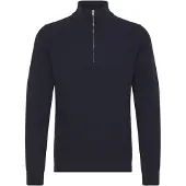 Casual Friday Troyer "Troyer CFKarl", Herren, Gr. XXL, blau (schwarz navy), Obermaterial: 80% Wolle WO. 20% Polyamid PA., Pullover Troyer