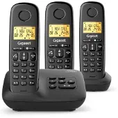 Gigaset Schwarzes dect-schnurlostelefon BASIC100ATRIONOIR