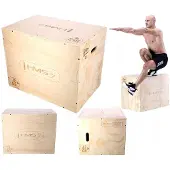 HMS DSC01 Trainings-Plyobox Holz Drei Höhen 75x60x50