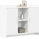 vidaXL Sideboard Weiß 98,5 x 33 x 80 cm Holzwerkstoff
