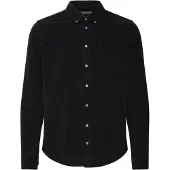 Casual Friday Langarmhemd "Langarmhemd CFAton", Herren, Gr. S, N-Gr, schwarz (anthrazit schwarz), Obermaterial: 100% Baumwolle CO., normal, Hemden Langarmhemd