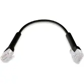 Ubiquiti U-CABLE-PATCH-RJ45-BK-50, 0,1 m, Cat6, U/UTP (UTP), RJ-45, RJ-45, Schwarz