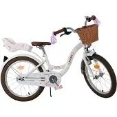Volare Blossom Kinderfahrrad - Mädchen - 18 Zoll - Weiss