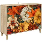 vidaXL Sideboard GENNEP Sonoma 102 x 33 x 75 cm Holzwerkstoff