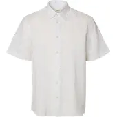 Selected MEN Slmregclaus Clay Linenblend Ss Sht Noos