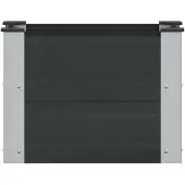 vidaXL Hochbeet Schwarz 50 x 30 x 36 cm WPC und Aluminium