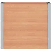 vidaXL Hochbeet Braun 100 x 50 x 91 cm WPC und Aluminium