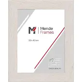MendeFrames Bilderrahmen Massivholz rustikal weiß 13x13 cm 780