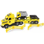 Wader Abschleppwagen mit Kippmulde und Schwenkanhänger, 78 cm