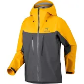 Arc'teryx - Veste en GORE-TEX&reg; PRO - Alpha Jkt M Larch Dk Grey für Herren - Größe M - Gelb