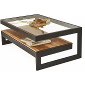JVmoebel Couchtisch Wohnzimmer Schwarz Luxus Rechteck Modern Glas Holz Neu