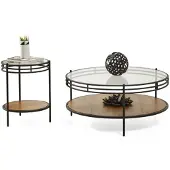 JVmoebel Luxus Couchtische Wohnzimmer Rund Modern Schwarz Elegant Stilvoll