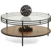 JVmoebel Modern Couchtisch Rund Neu Wohnzimmer Schwarz Komfort Luxus Elegant