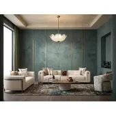 JVmoebel Modernes Wohnzimmer-Set 4+3+1-Sitzer Couchtisch Beistelltisch Polstersofas