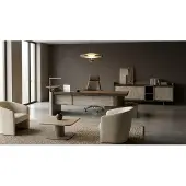 JVmoebel Modern Office Buro Set Desk Sideboard Tisch Design Luxus