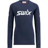 Swix Racex Classic Long Sleeve Jr, Dark Navy/Bright White, 128 dark navy/bright white (75127) 128