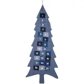 Dripio Stoff-Adventskalender Weihnachtsbaum, 24 Taschen, 133 cm, zum Befüllen