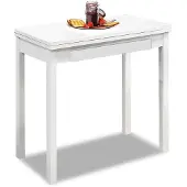 OEM Küchentisch Metall Weiß 80x40 cm