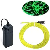 OEM EL-Draht 10 m, limettengrün, Neonlicht, 4 Modi, tragbar, für Partys & DIY