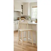 JVmoebel Holz Barhocker mit quadratischer Sitzfläche im modernen Design