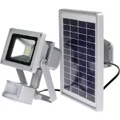 Dripio Chip-LED Arbeitsleuchte mit Bewegungsmelder, 10 W, Solar, IP 44, Silber