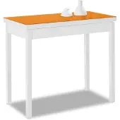 Dripio Buch-Klapptisch orange 80x40 bis 80x80 cm