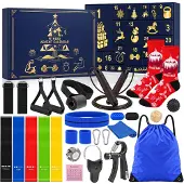 Dripio Fitness-Adventskalender für Männer, schwarz, 1,3 kg