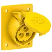 Pce 413-4 CEE-Anbausteckdose schräg (70x85mm) 16A 3p 4h IP44/IP54 4134