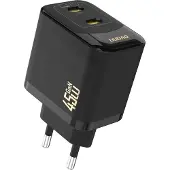 Dudao A28PEU Adapter 45Watt 2xUSB-C Sort
