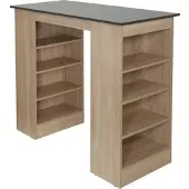 Respekta Bartisch "Merle", braun (eiche sägerau nachbildung, grau), B:103cm T:50cm, Tische, Bartisch, Breite 103 cm, Belastbarkeit bis zu 40 kg