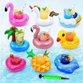 Merkloos Set mit 8 aufblasbaren Getränkehaltern für den Pool