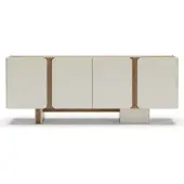 Xl Moebel Gmbh Modernes Weißes Sideboard Holz Naturakzente Stauraum Esszimmer