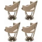 JVmoebel 4x Stühle Beige Modern Esszimmer Hochwertig Komfortabel
