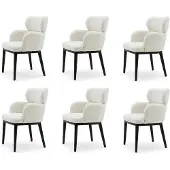 JVmoebel 6x Stühle Komfortabel Gepolstert Modern Bequem Hochwertig Elegant