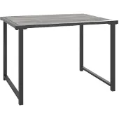 Merkloos Elegantes Gartentisch aus Stahl in Anthrazitfarbe