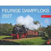 Merkloos Poster-Kalender 2027 – Leistungsstarke Lokomotiven, 44 x 34 cm