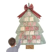 Merkloos Wiederverwendbarer Adventskalender aus Stoff in Form eines Weihnachtsbaums