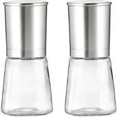 Ritzenhoff & Breker Gewürzmühle "Basic", silber (silberfarben), H:14cm Ø:6,5cm, Küchenmühlen, Gewürzmühle, Keramik-Mahlwerk mit Einstellrad