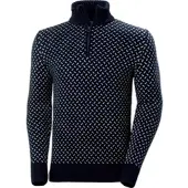 Helly Hansen für Herren. 30360 Pullover mit halbem Reißverschluss Arctic Icelander marineblau (XXL), Lässig, Wolle, Klassisch