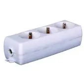 POLLMANN 3653060 Tischsteckdose 3-fach WS O. ZUL. TSD3WS - 10 Stück